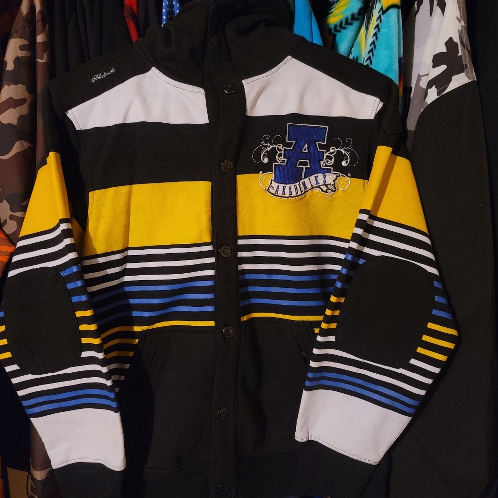 Vintage Akademiks Button Hoodie